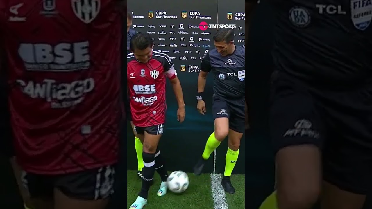 Andr&eacute;s #Merlos le quiso tirar un ca&ntilde;o al Pulga #Rodr&iacute;guez 😅 #LPFxTNTSports