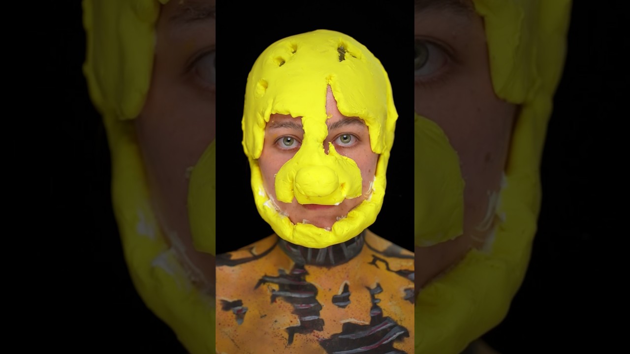 turning myself into springtrap 🤖 #fnaf #fivenightsatfreddys #springtrap