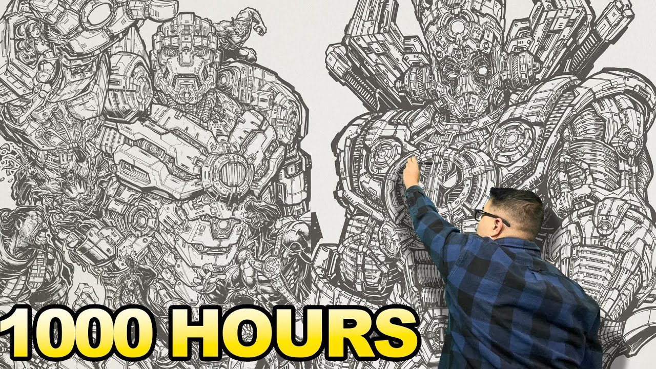 The MOST DETAILED DRAWINGS EVER by a MARVEL ARTIST | 1000 HOURS OF WORK???