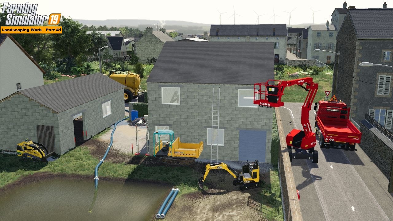 Abattage | Pompage Vidange bassin | Farming Simulator 19