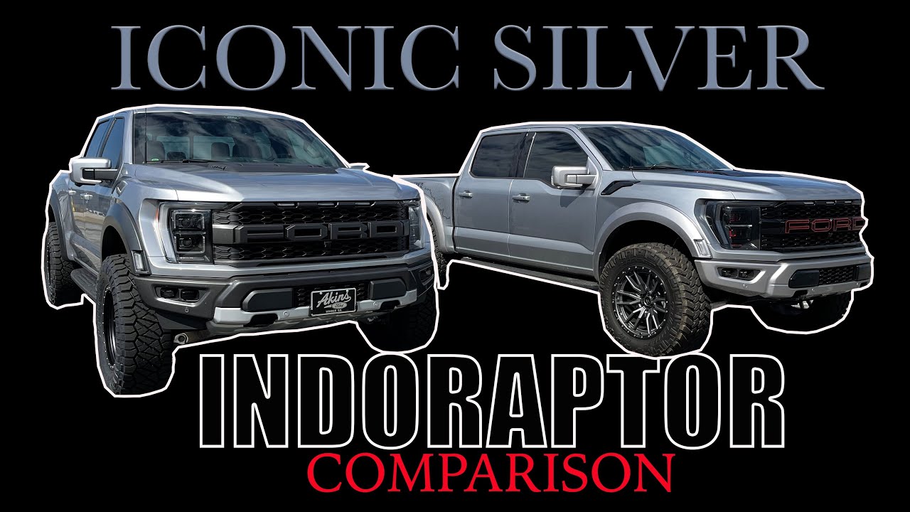 ICONIC SILVER Gen 3 Indoraptor Trucks on 37s Comparison 2021 Ford Raptor