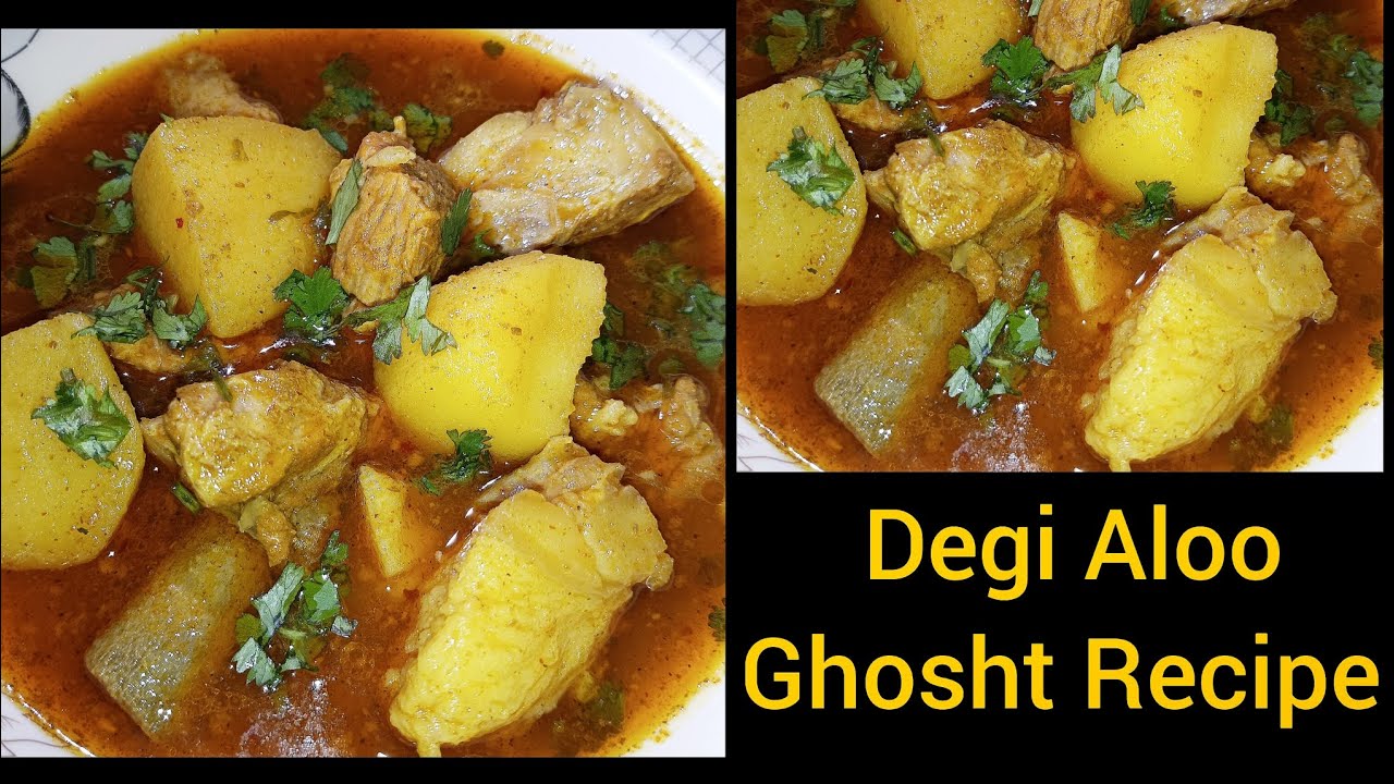 Degi Aloo Ghosht Recipe [Delhi Style] [Full Recipe] By ||Cooking With Nazia||