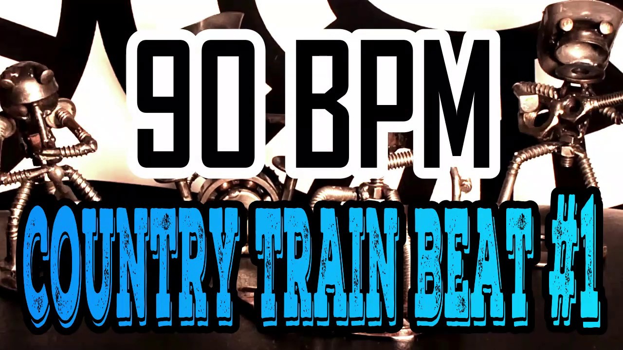 90 BPM - Country Train beat #1 - 4/4 Drum Beat - Drum Track