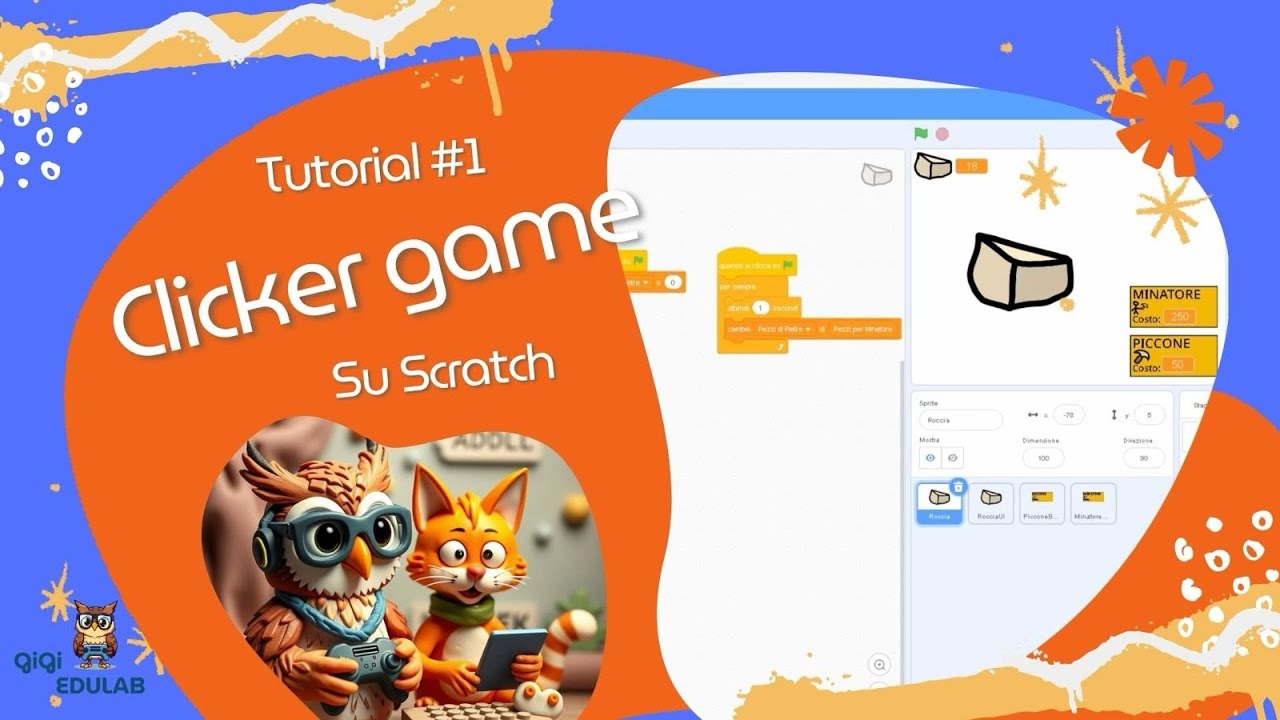 Tutorial Scratch: crea un GIOCO CLICKER da zero