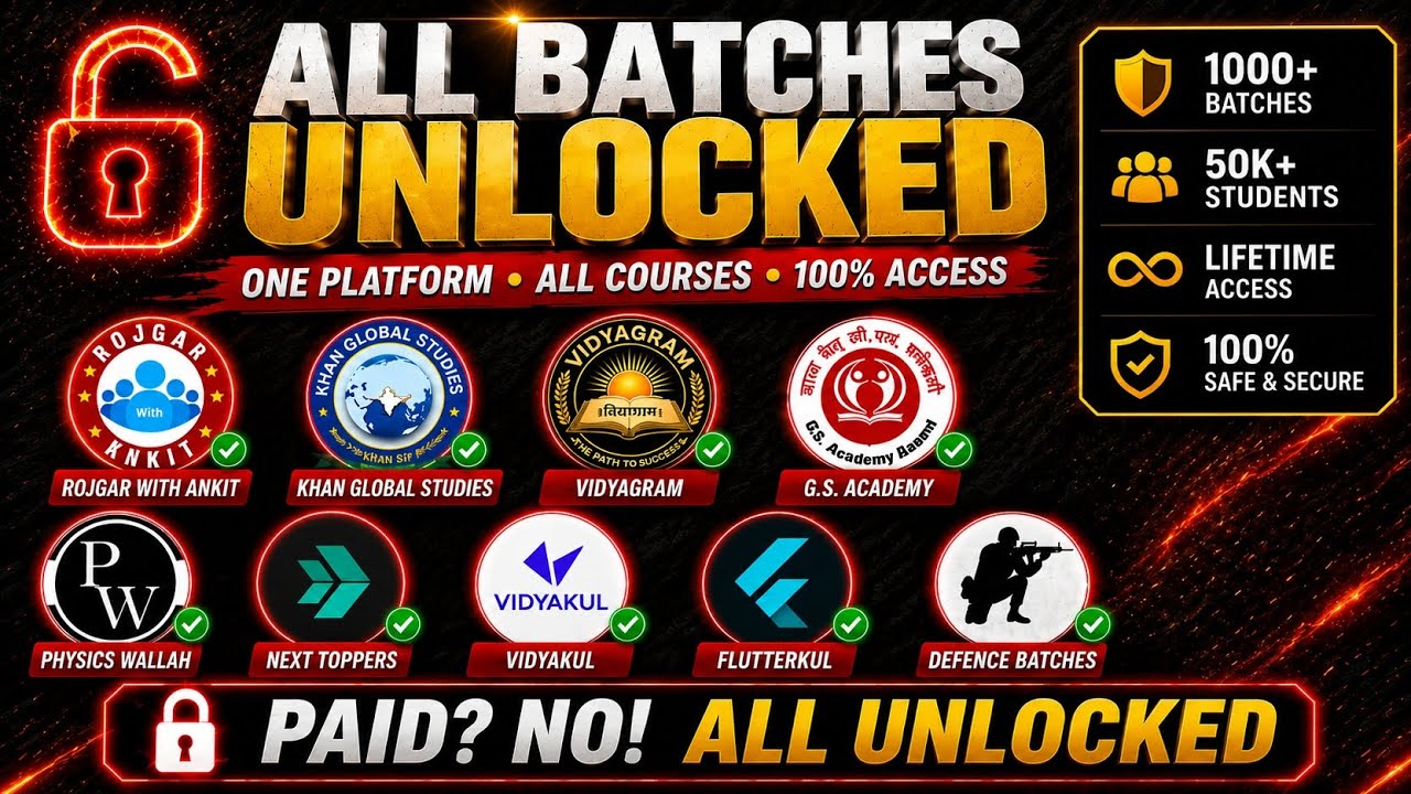 ALL PAID BATCHES UNLOCK | Physics Wallah (PW) APK 2026 | Latest Version & Complete Guide |