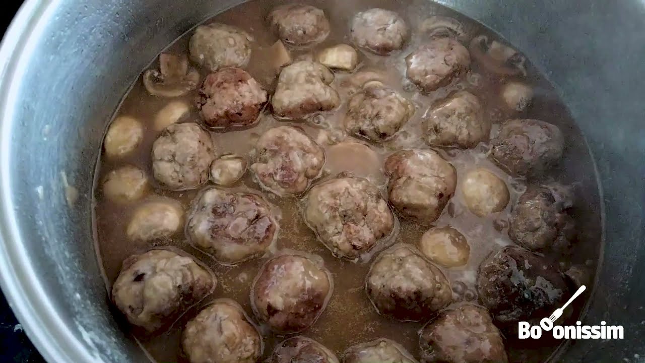 Mandonguilles amb bolets