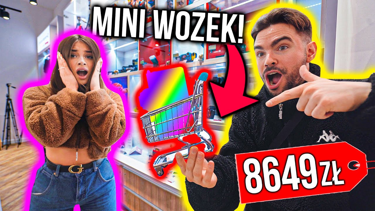 DZIEWCZYNA KUPUJE MI WSZYSTKO CO ZMIESZCZĘ DO MINI W&Oacute;ZKA!
