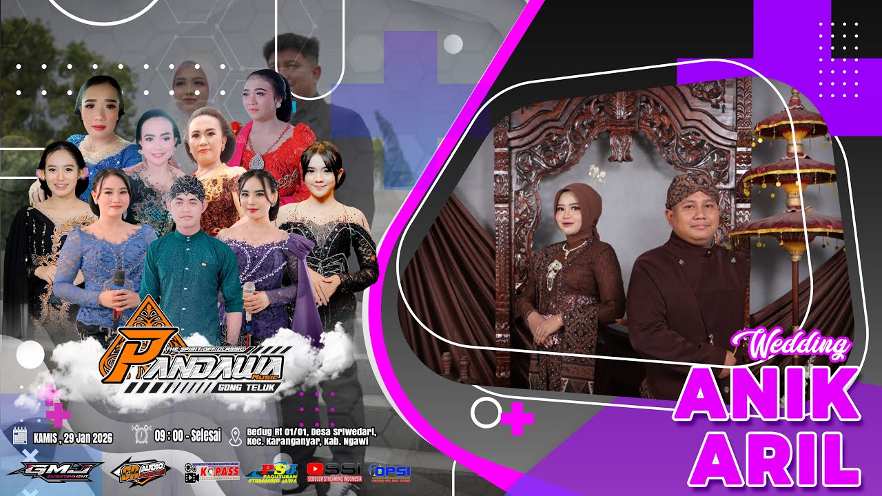 🔴Live PANDAWA MUSIC | Wedding "Anik & Aril" | CA Audio Pro (CINTA) | GMJ Media