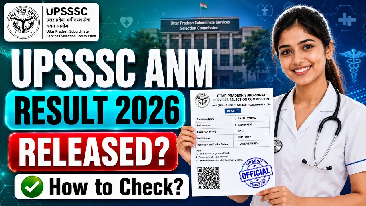 upsssc anm result 2026 | up anm result 2026