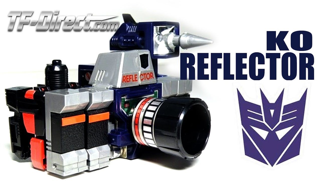 KO Transformers G1 Reflector Decepticon robot camera review