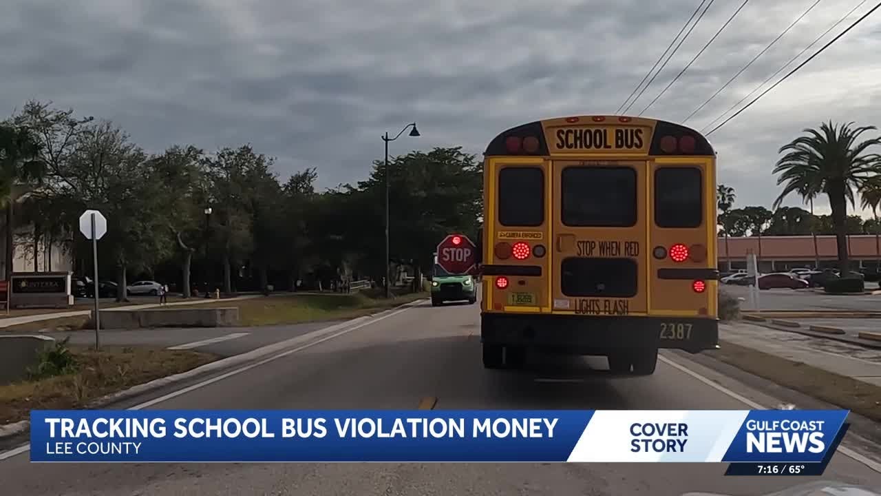 Illegally going around Lee County school buses rakes in more than $2M in fines