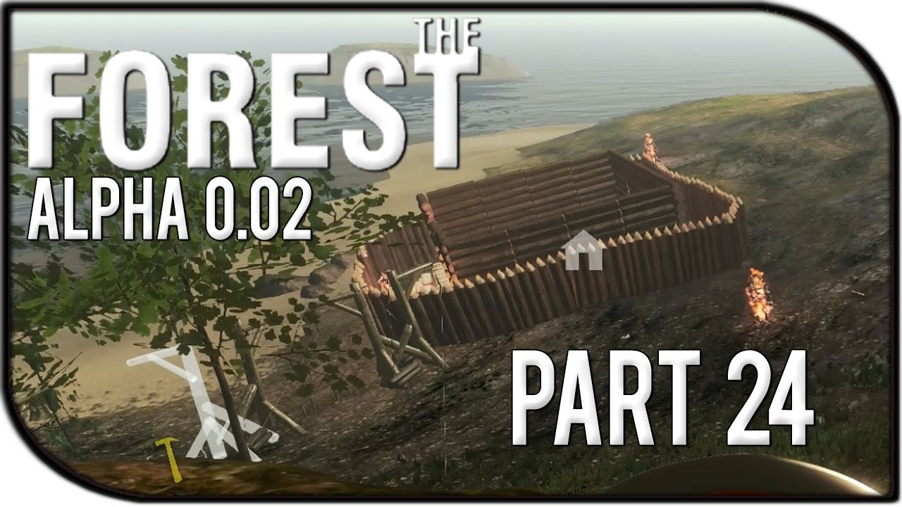 The Forest Gameplay Part 24 - Finished Fort Walls! (v0.02)