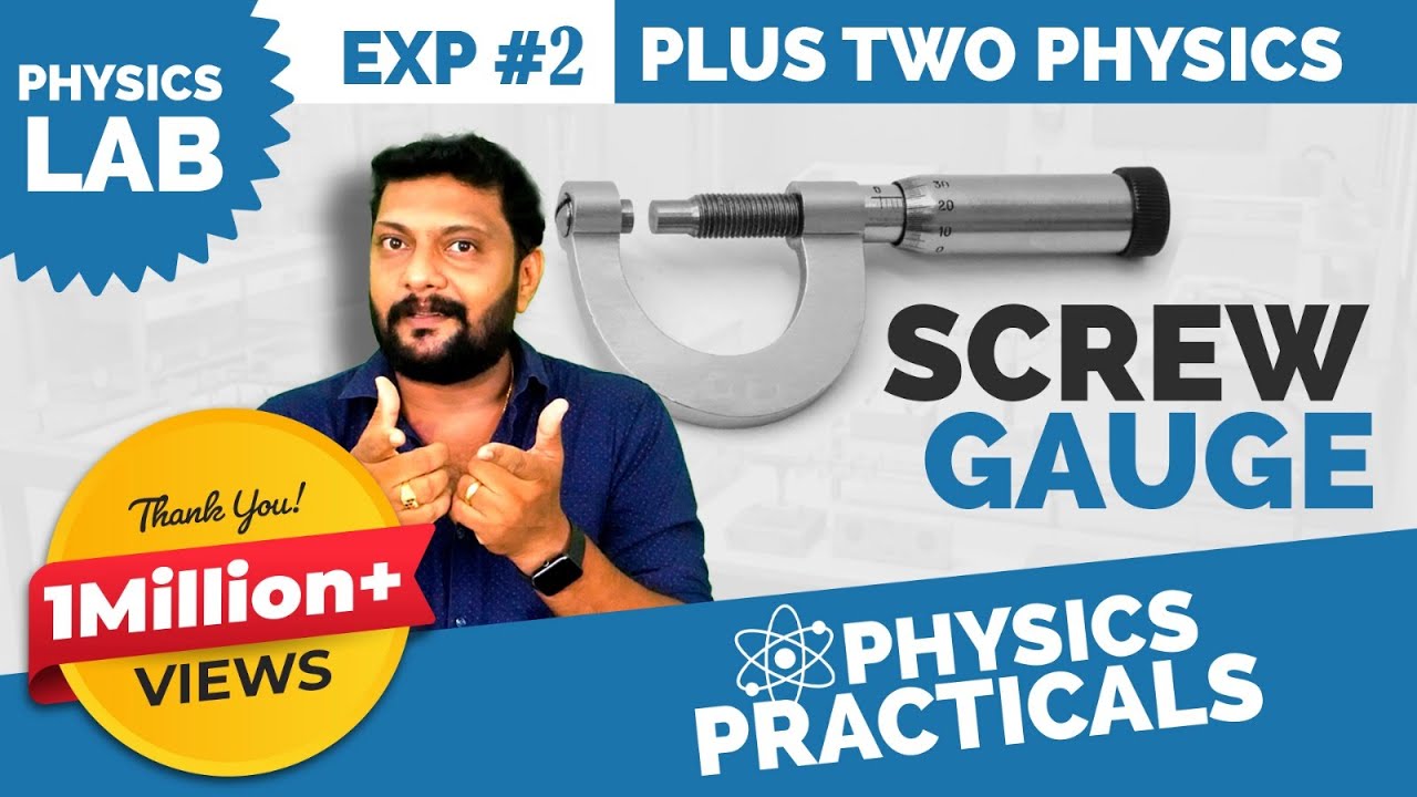 Plus Two Physics | Practical Lab | Screw gauge | English Subtitles |Malayalam|