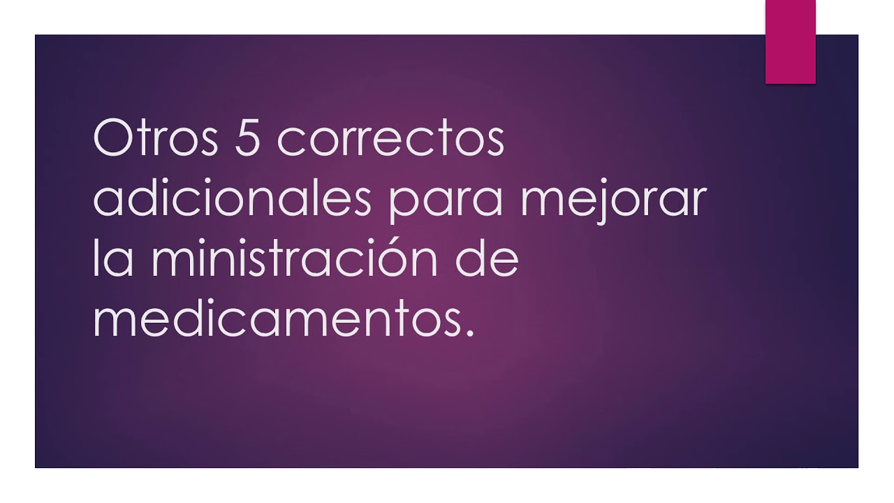 Los 10 correctos en enfermer&iacute;a.
