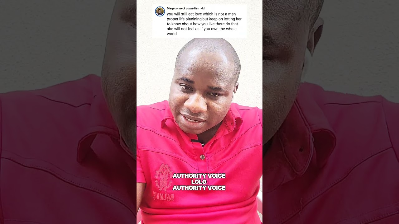 Fans support my wife Lolo Authority voice for telling me to come and stay with her in Nigeria.