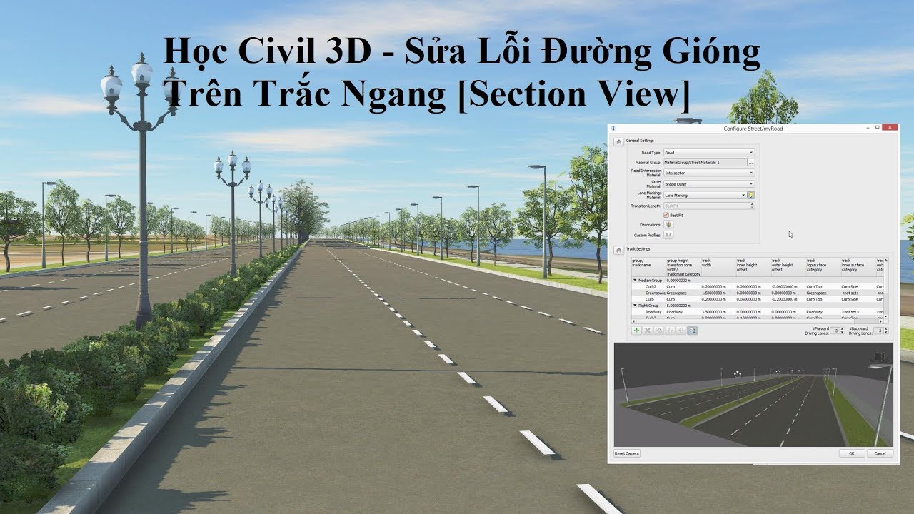 Học Civil 3D - Sửa Lỗi Đường Gióng Trên Trắc Ngang [Section View]