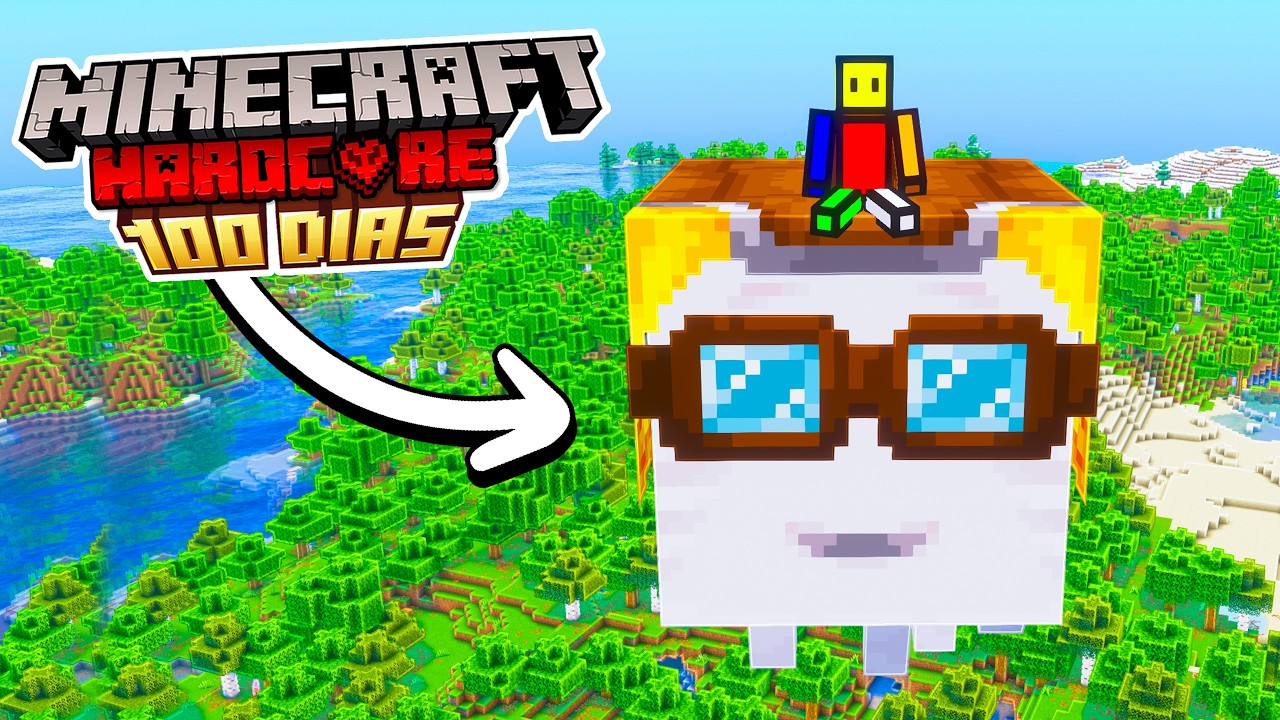 Sobreviví 100 Días con el HAPPY GHAST en Minecraft Hardcore