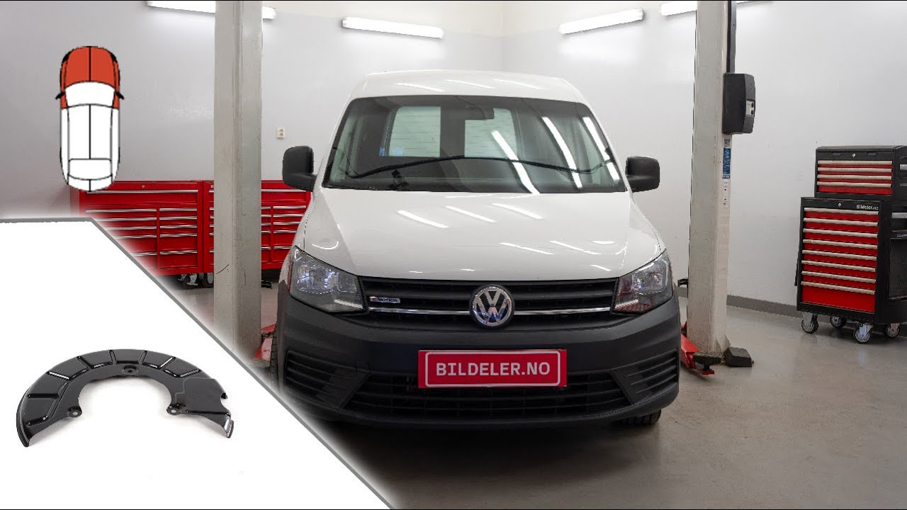 Volkswagen Caddy(IV): Hvordan bytte bremseskjold foran - 2015 og nyere modeller