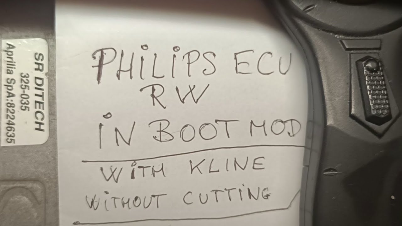 Philips/Synerject ECU R/W in boot mode with kline (without cutting)