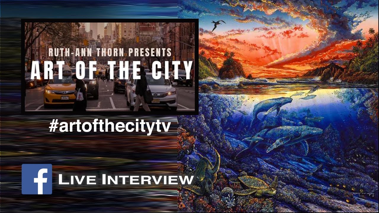 Artist Robert Lyn Nelson LIVE interview with Ruth-Ann Thorn at his home in Maui!
