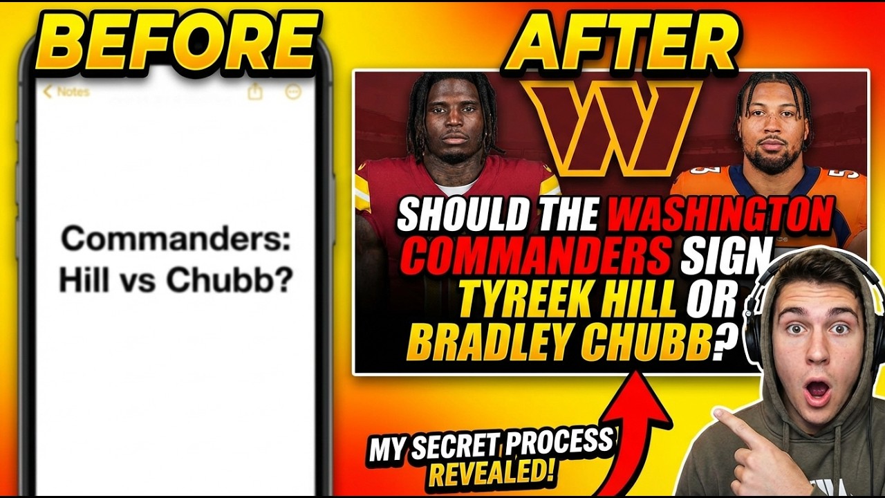 Dolphins Release Tyreek Hill & Bradley Chubb...Should the Washington Commanders Sign Them?