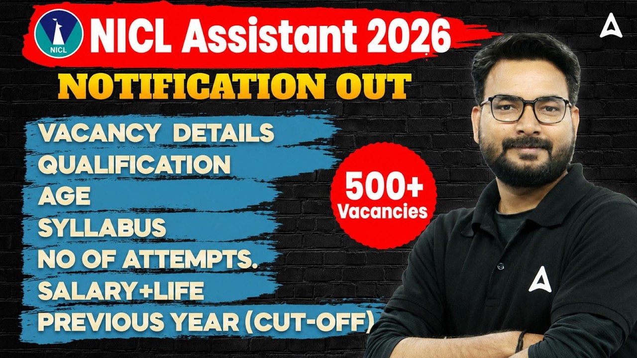 NICL Assistant Notification 2026 Out | 500+ Vacancies | Eligibility & Salary Details