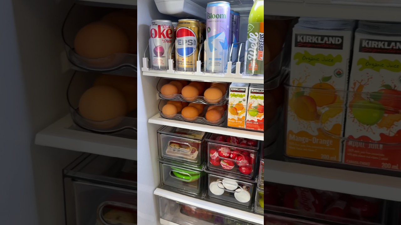 I love a good fridge restock 🤭 #restock #asmr #satisfying #asmrvideo #satisfyingasmr #restockasmr