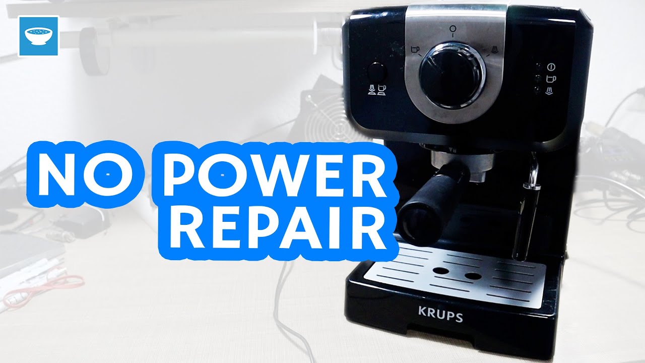 KRUPS Coffee Machine Repair with No Power Issue - Bad Capacitors
