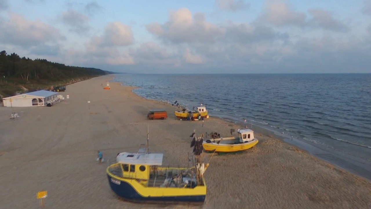 Krynica Morska-plaża by drone Parrot bebop 2