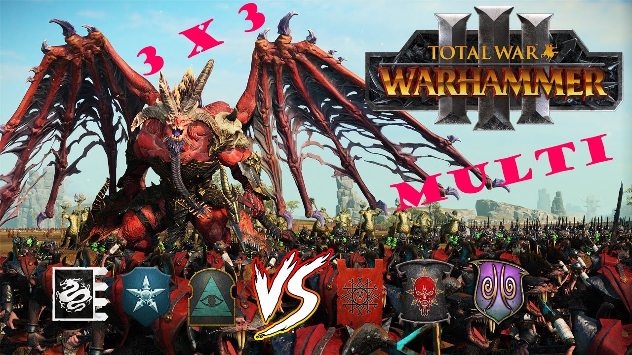 TOTAL WAR: WARHAMMER 3 [Batalla Multijugador 3 Vs 3  Batalla Epica] ⚔️🎮