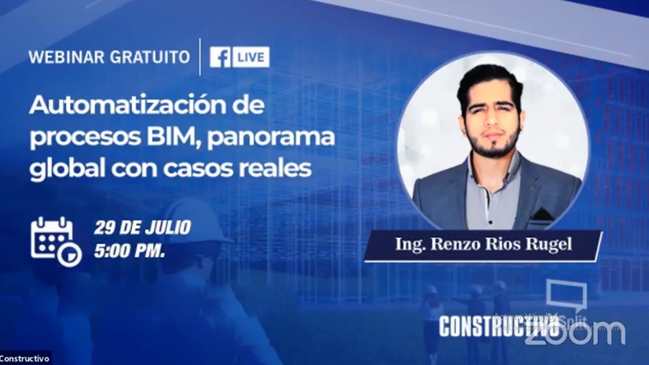 WEBINAR GRATUITO: Automatizaci&oacute;n de procesos BIM, panorama global con casos reales