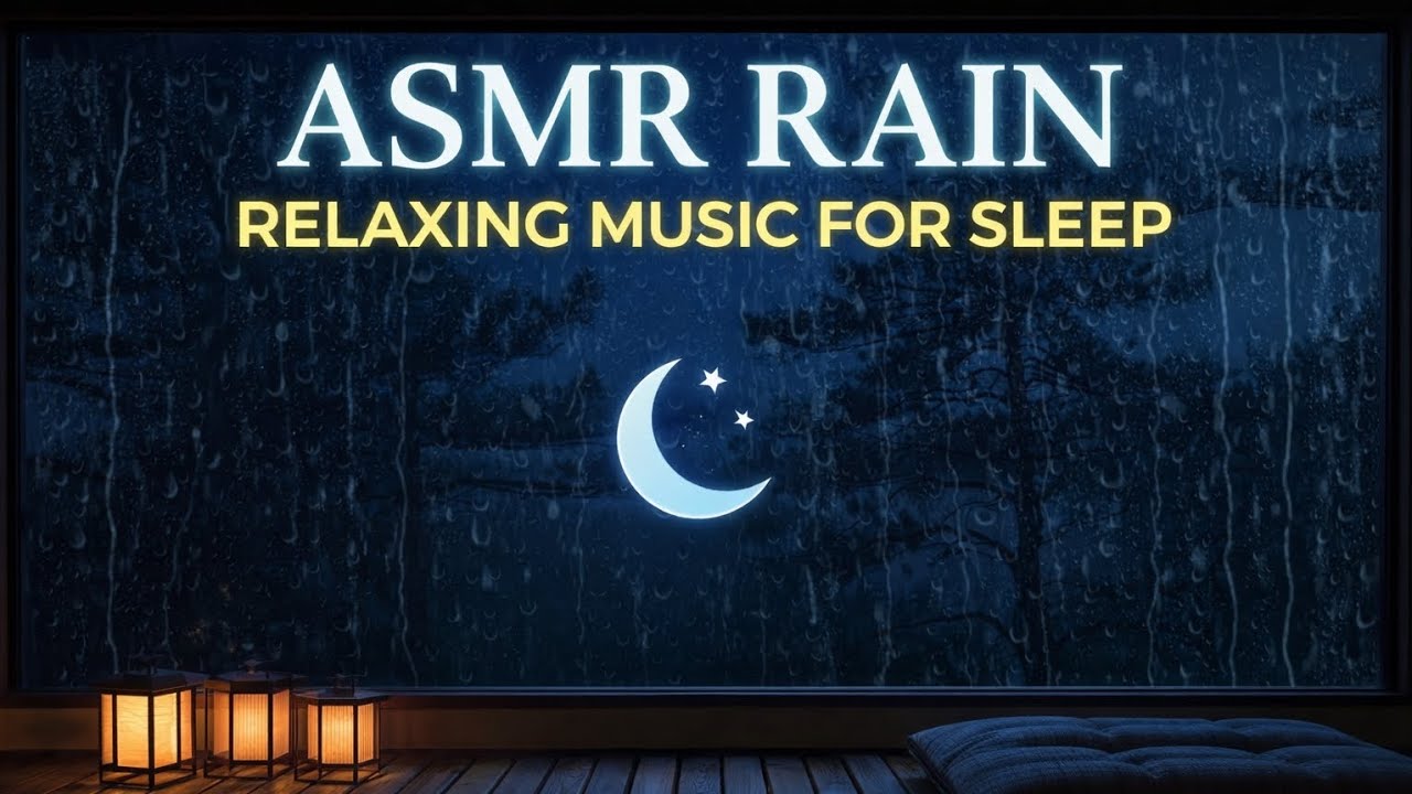 Rain Sounds for Sleeping | ASMR Rain + Relaxing Music for Deep Sleep & Calm Nights