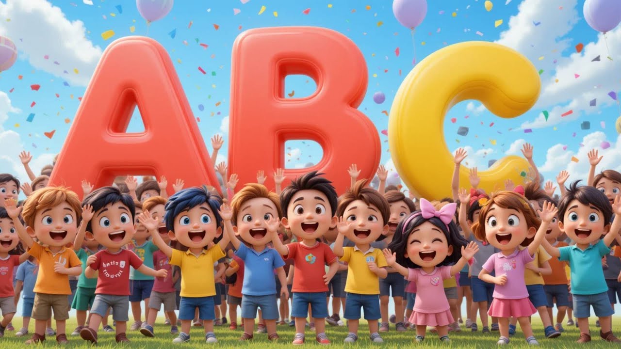 Learn ABCs with kids! 🦁🐘 | Educational English Rhyme | Preschool Learning Song for Kids