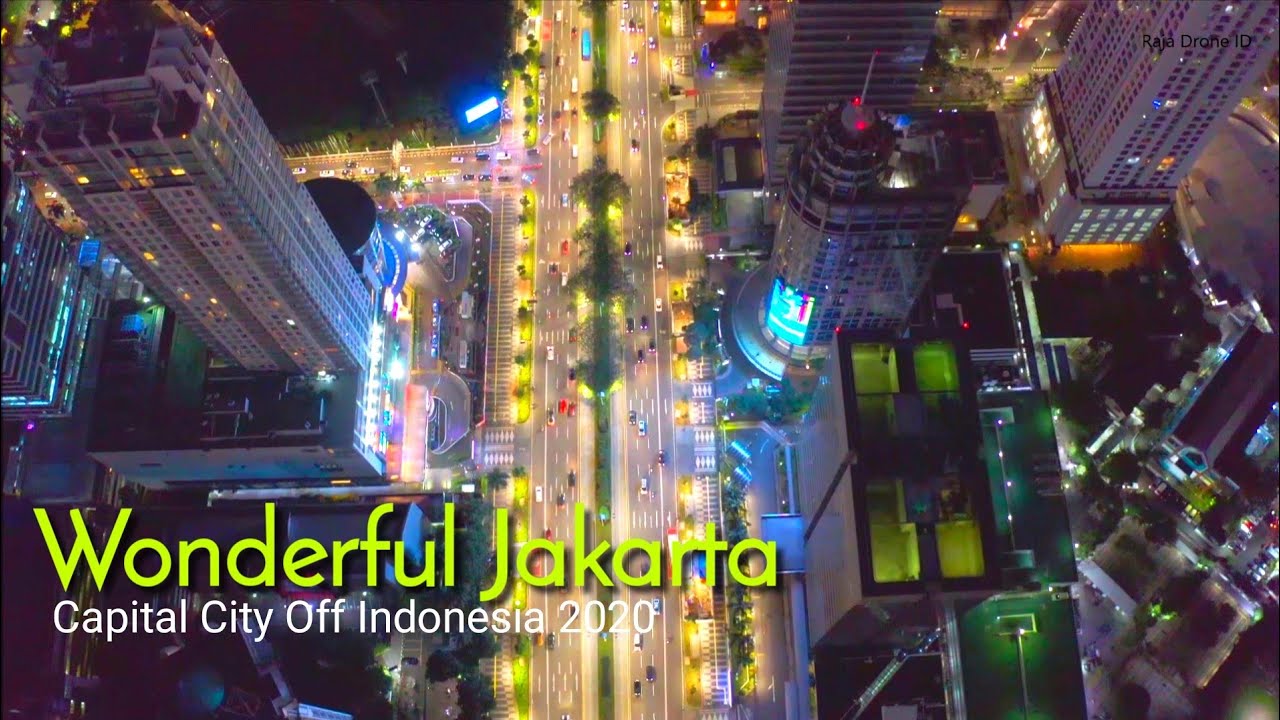 Wonderful Jakarta 2020, Capital City Of Indonesia, Night Drone Video