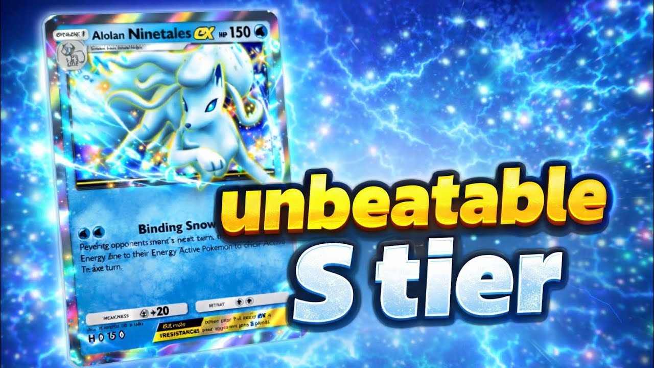 Alolan Ninetales EX deck, this deck is Tier 0. Pokémon TCG Pocket gameplay 