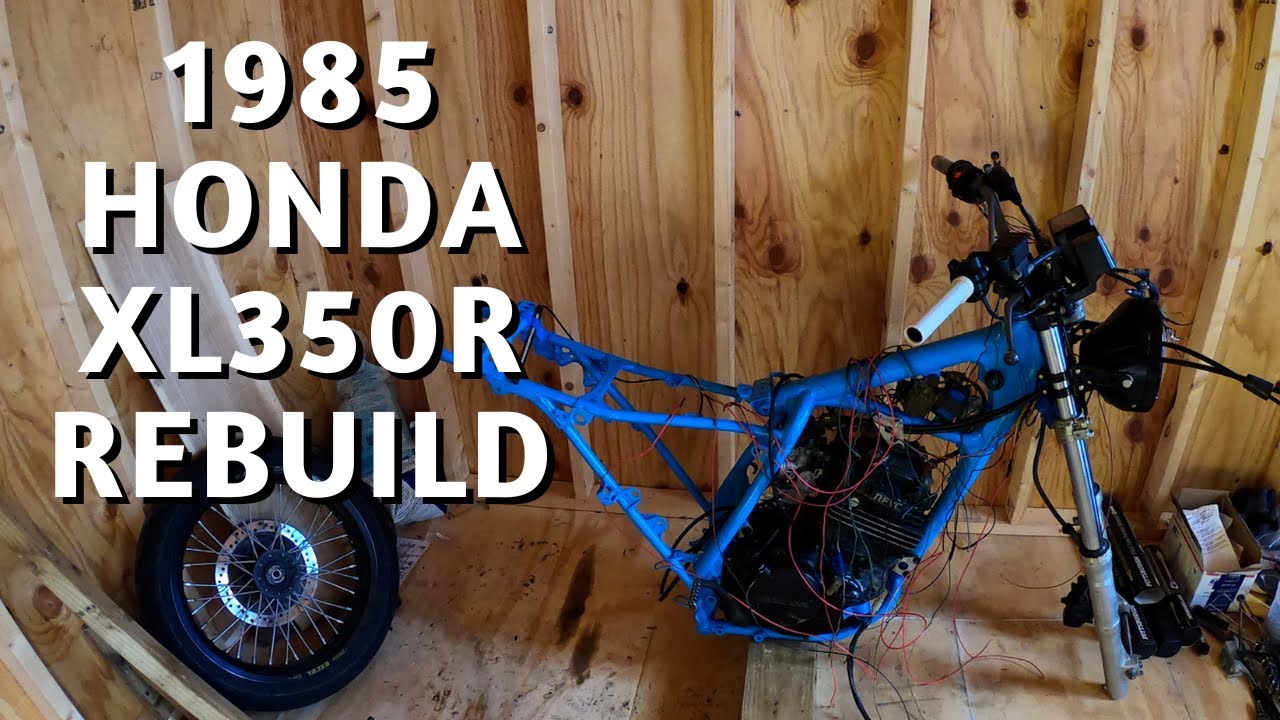 1985 Honda XL350R Rebuild Timelapse