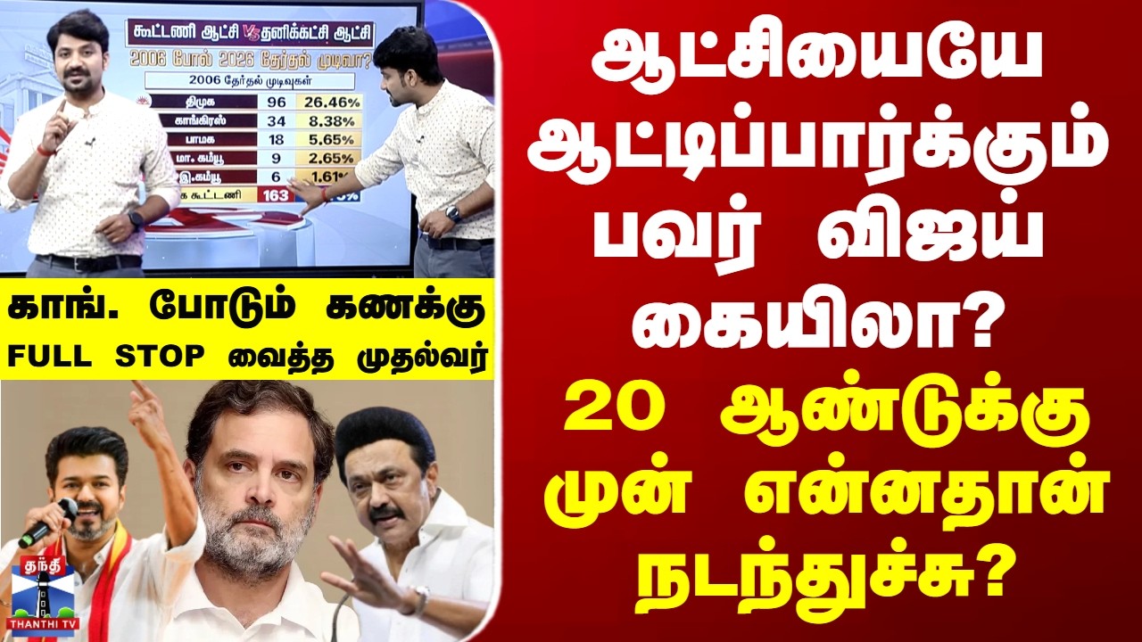 DMK | Congress ஆட்சியையே ஆட்டிப்பார்க்கும் பவர் விஜய் கையிலா? 20 ஆண்டுக்கு முன் என்னதான் நடந்துச்சு?