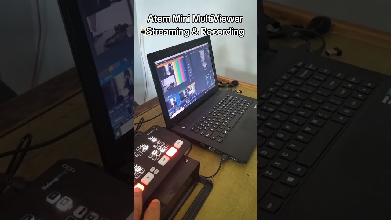Atem Mini + Laptop/ PC, Solusi MultiView & Streaming