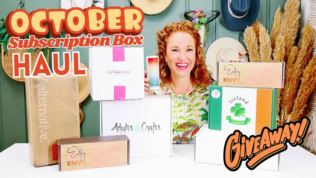 Monthly Subscription Box Haul - October 2023 | New Boxes + Giveaways