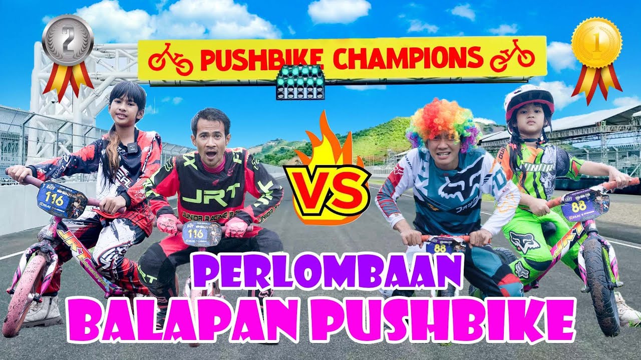 DOMINIQUE VS KK DISTA BALAPAN PUSHBIKE😱!! YANG MENANG SIAPA YA?🤔 #viralvideo #trending