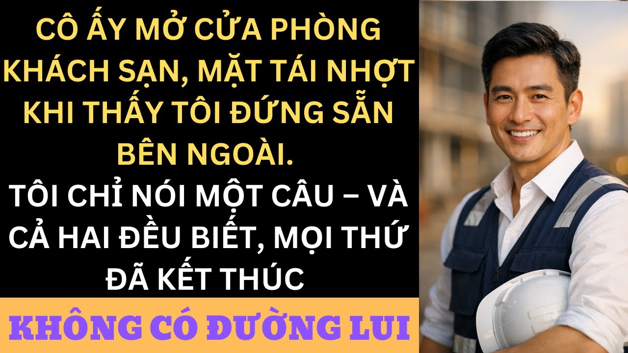 Vợ Tôi Vừa Mở Cửa PhòngKhách Sạn — Không Ngờ Tôi Chờ Sẵn Bên Ngoài, Câu Đầu Tiên Tôi Nói Khiến CảHai