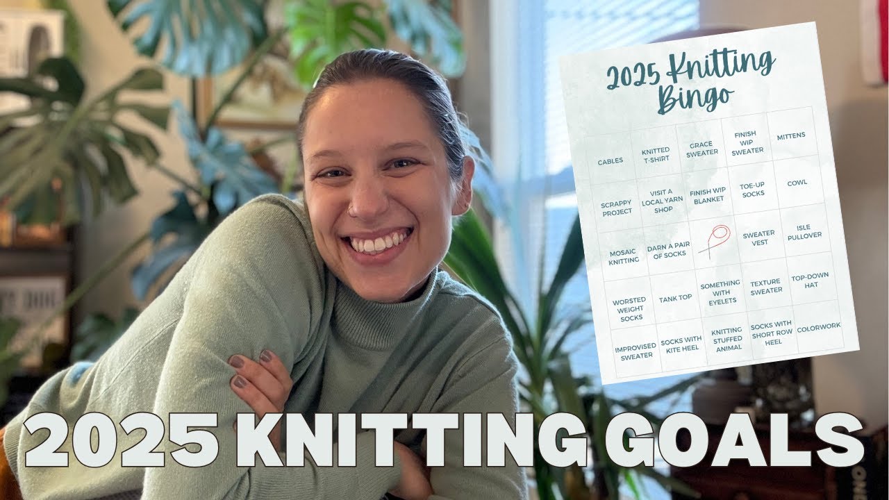24 knitting goals for 2025 (bingo style!)