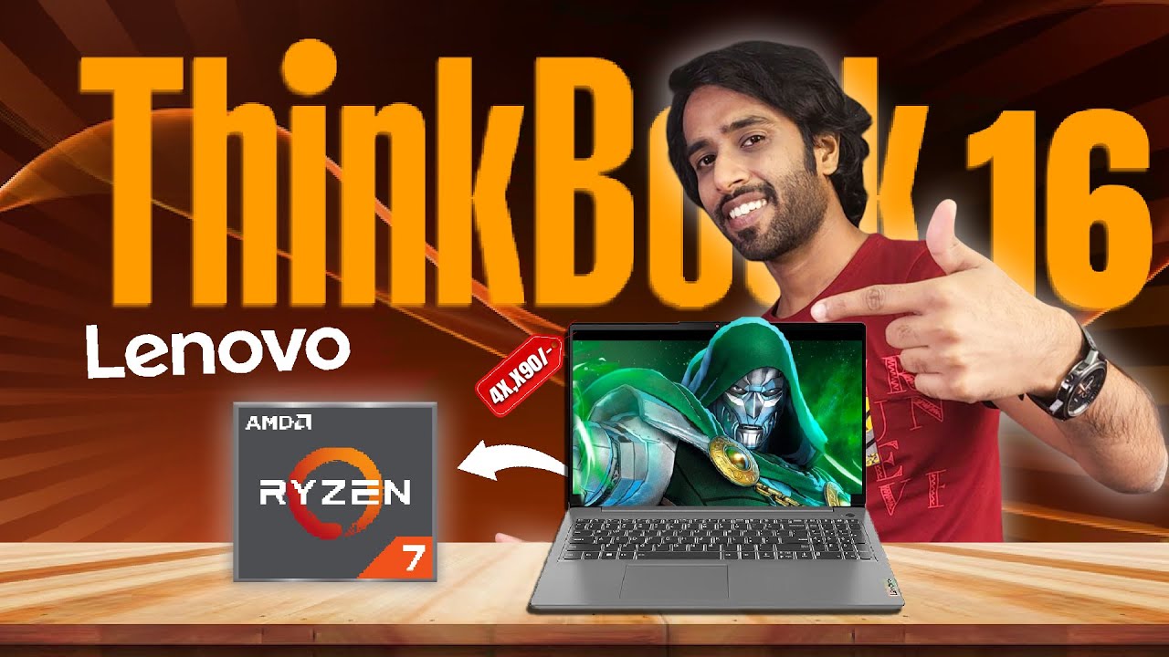 Распаковка и обзор Lenovo ThinkBook 16 | Ryzen 7 7735HS | Лучший ноутбук для работы до 50 000 рупий