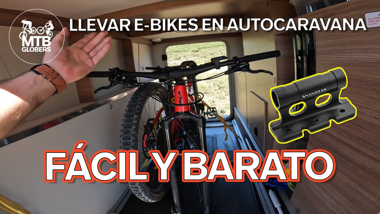 Como llevar las Bicicletas eléctricas en la autocaravana.