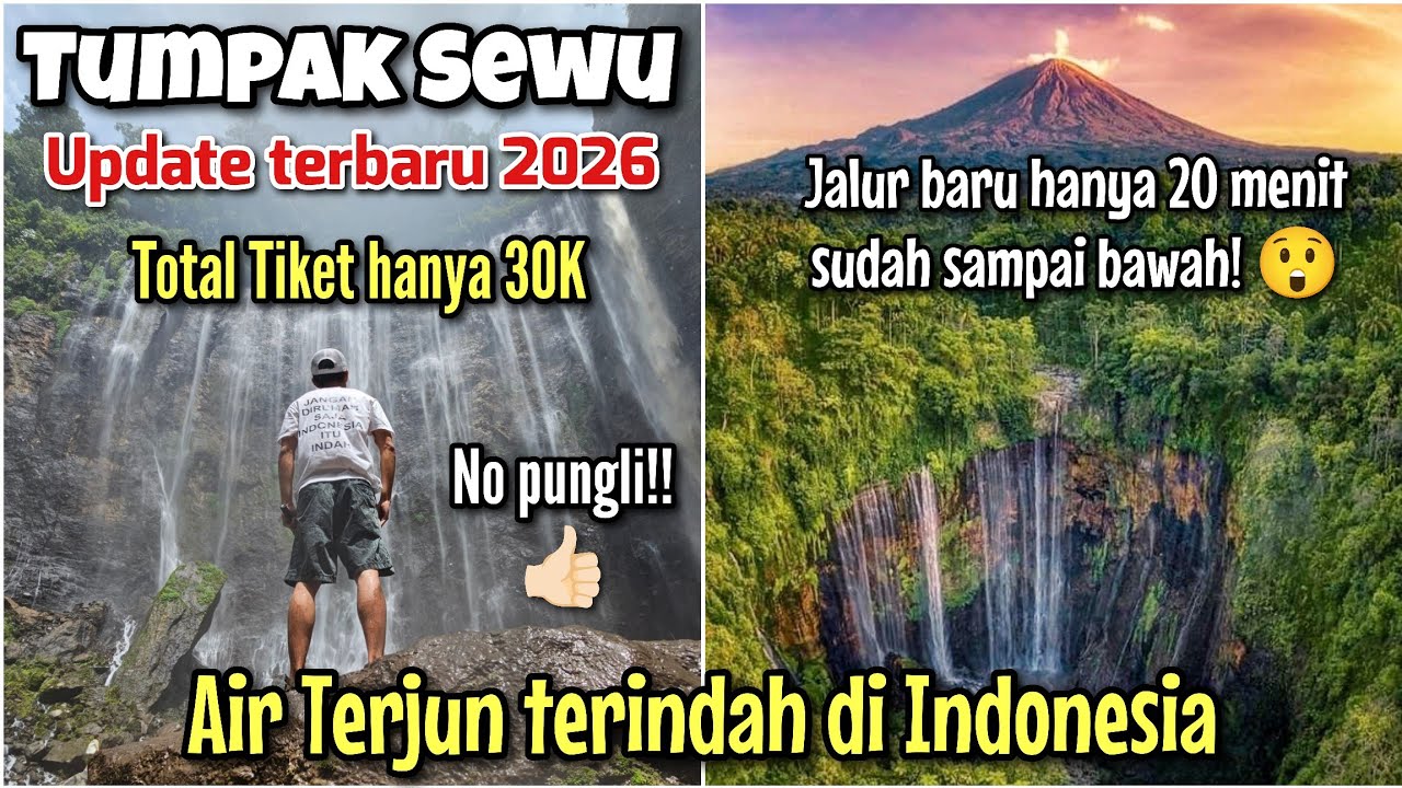 JALUR BARU TUMPAK SEWU HANYA 20 MENIT SUDAH SAMPAI! TUMPAK SEWU LUMAJANG - AIR TERJUN TERINDAH!