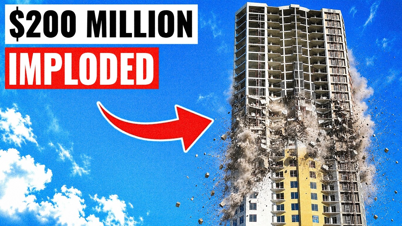 Texas' $200M Luxury Skyscraper Started Cracking & Sinking &mdash; 55,000 Tons of Concrete Imploded