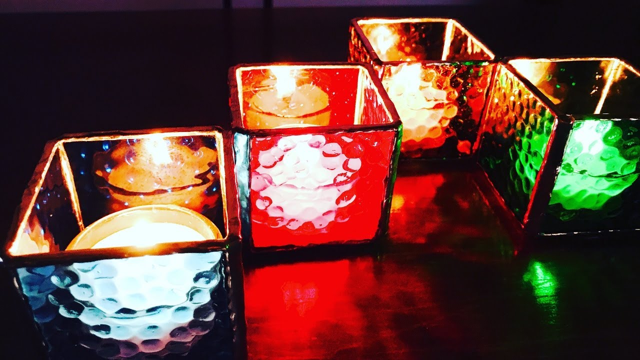 How to make glass candles.ガラスキャンドルの作り方。
