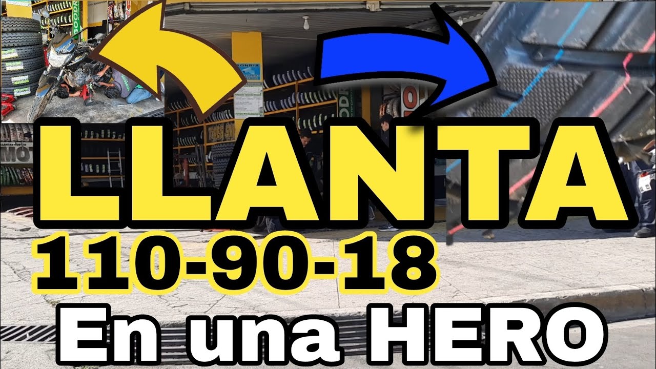 COMÓ Saber SI Queda LLANTA 110-90-18 Doble Propósito en MOTO Hero || Llantero YouTubero