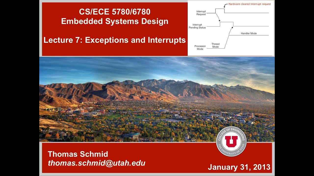 ECE/CS 5780/6780 Spring 13 - Lecture 7 - Interrupts, ARM NVIC