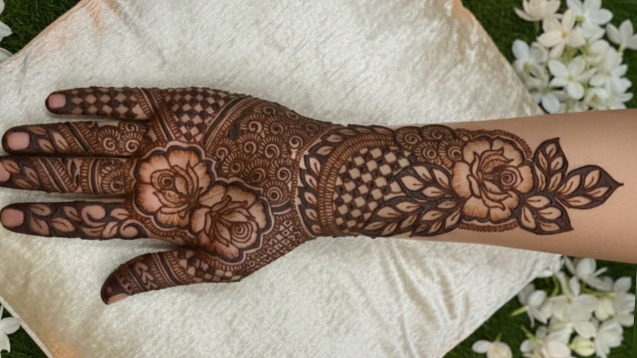 Heavy bridal Mehandi design| dulhan Mehandi| front hand Mehandi😍